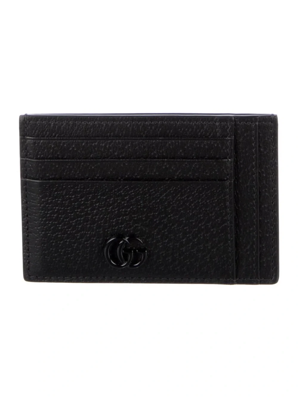 GUCCI Double G Leather Card Holder